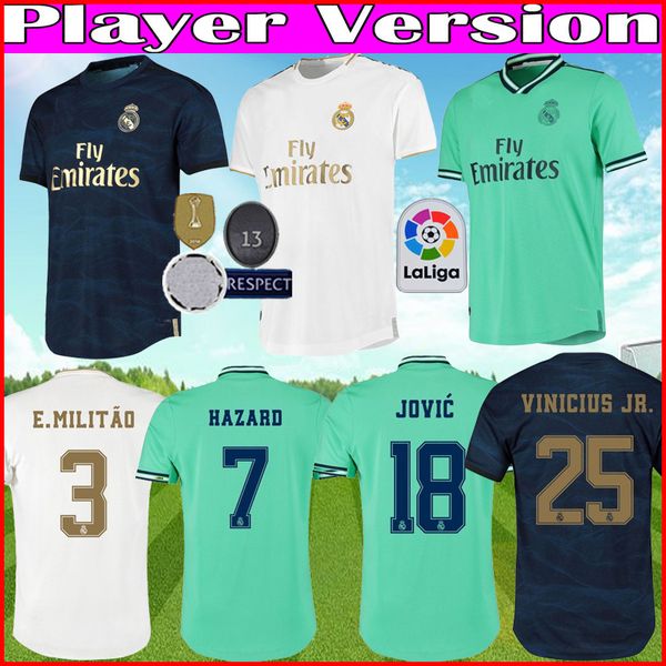 player version 19 20 real madrid hazard soccer jerseys jovic militao 2019 2020 vinicius asensio camiseta de fútbol zidane football shirt kit, Black;yellow
player version 19 20 real madrid hazard soccer jerseys jovic militao 2019 2020 vinicius asensio camiseta de fútbol zidane football shirt kit, Black;yellow