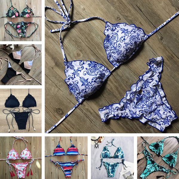 2019 women print bikini set push up swimsuit new summer swimwear triangle bathing suit solid swimming suit biquini, White;black
2019 women print bikini set push up swimsuit new summer swimwear triangle bathing suit solid swimming suit biquini, White;black