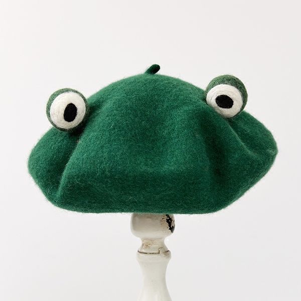 original autumn and winter new pattern manual wool blanketry lovely funny frog beret break up gift send one green hat, Blue;gray
original autumn and winter new pattern manual wool blanketry lovely funny frog beret break up gift send one green hat, Blue;gray