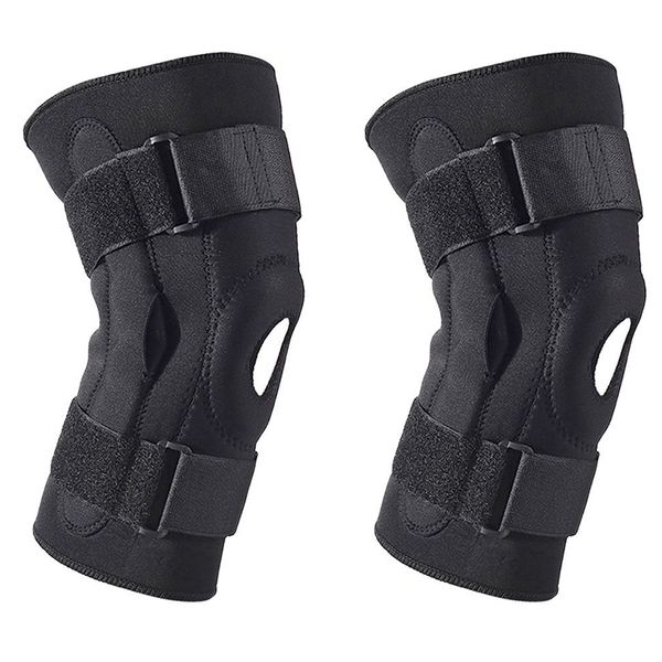 adjustable knee sleeve brace support strap with metal plate for running jogging sports joint pain relief arthritis recovery, Black;gray
adjustable knee sleeve brace support strap with metal plate for running jogging sports joint pain relief arthritis recovery, Black;gray