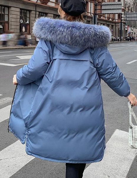 women jacket winter fur 2019 winter x-long both side wear parka coat thick double warm big fur collar causal hooded parka jacket, Black
women jacket winter fur 2019 winter x-long both side wear parka coat thick double warm big fur collar causal hooded parka jacket, Black