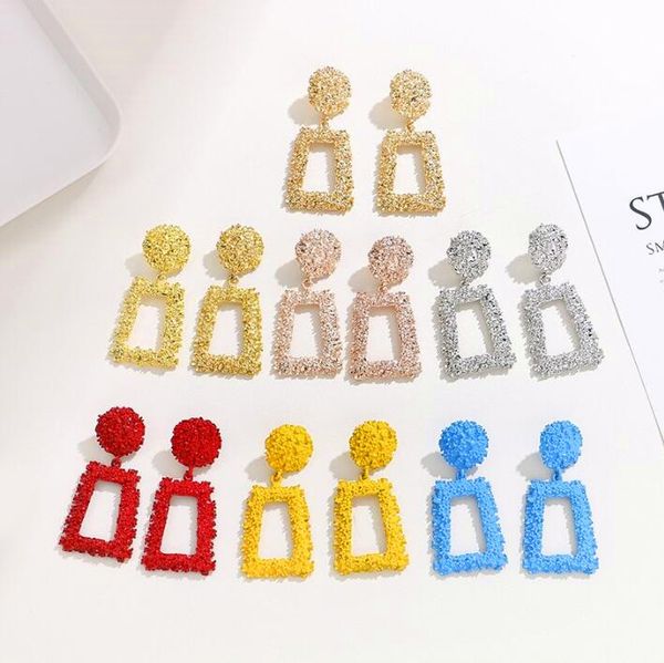 ladies large retro earrings golden geometric shape earrings metal earrings hanging personality embossed matte fashion jewelry, Golden;silver
ladies large retro earrings golden geometric shape earrings metal earrings hanging personality embossed matte fashion jewelry, Golden;silver