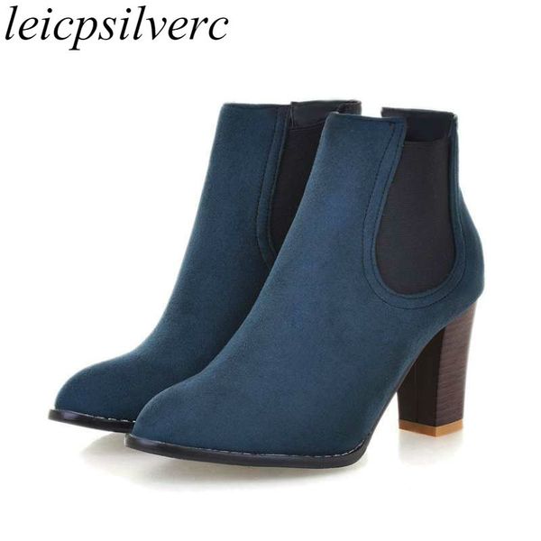 women boots spring autumn 2017 new fashion flock ankle boots black blue red non-slip high-heeled motorcycle shoes
women boots spring autumn 2017 new fashion flock ankle boots black blue red non-slip high-heeled motorcycle shoes