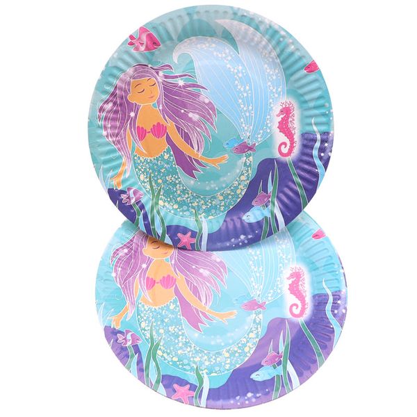 10pcs/lot 7''mermaid theme round paper plates wedding decorations party supplies birthday party decorations baby shower
10pcs/lot 7''mermaid theme round paper plates wedding decorations party supplies birthday party decorations baby shower
