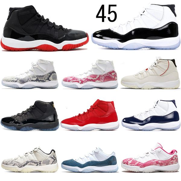 2019 fashion 11 11s basketball shoes men women bred concord 45 snakeskin pink gamma blue space jam designer mens trainers sports sneakers, Black
2019 fashion 11 11s basketball shoes men women bred concord 45 snakeskin pink gamma blue space jam designer mens trainers sports sneakers, Black
