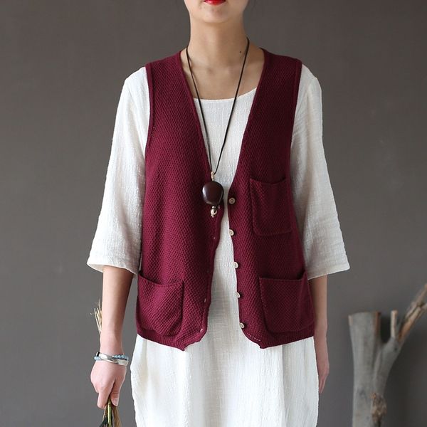 cotton v-neck sleeveless vest women black red green spring autumn winter knit vest outwear knitted sweater a198, Black;white
cotton v-neck sleeveless vest women black red green spring autumn winter knit vest outwear knitted sweater a198, Black;white