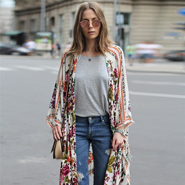 women jackets spring autumn fashion vintage floral print chiffon loose shawl kimono cardigan cover up shirt blouse long coat, Black;brown
women jackets spring autumn fashion vintage floral print chiffon loose shawl kimono cardigan cover up shirt blouse long coat, Black;brown