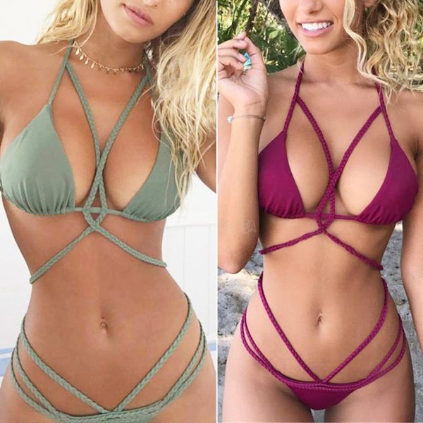 women's swimwear crochet bikini 2021 red women bandage swimsuit thong biquini brazilian bikinis micro bathing suit maillot de bain, White;black
women's swimwear crochet bikini 2021 red women bandage swimsuit thong biquini brazilian bikinis micro bathing suit maillot de bain, White;black