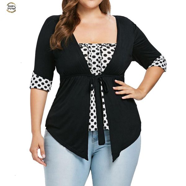 plus size 4xl women clothing fashion women square neck polka dot blouses regular loose half sleeve patchwork female shirts roupa, White
plus size 4xl women clothing fashion women square neck polka dot blouses regular loose half sleeve patchwork female shirts roupa, White
