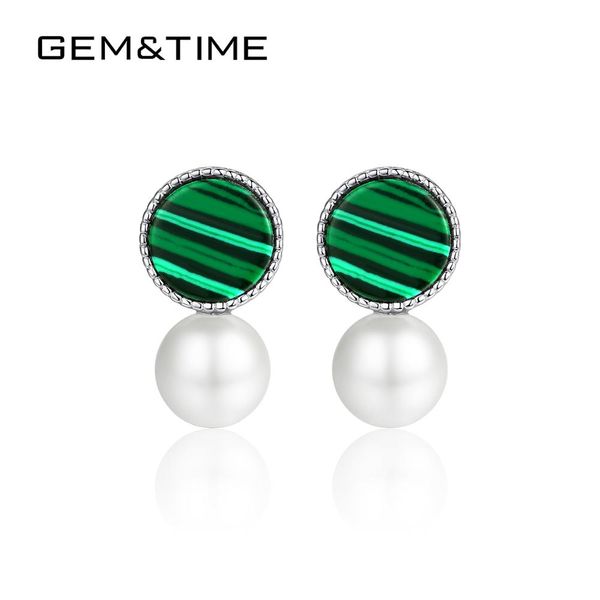 gem&time sterling 925 silver bead sea pearls drop earrings for women green malachite dangle earring brincos femme jewelry se040, Golden;silver
gem&time sterling 925 silver bead sea pearls drop earrings for women green malachite dangle earring brincos femme jewelry se040, Golden;silver