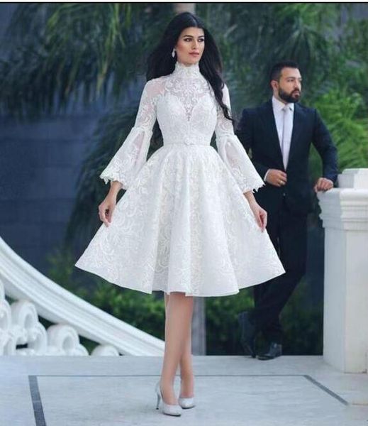 2019 свадебное платье короткие элегантный высокий воротник полный шнурок с длинным рукавом свадебные платья длиной до колена said mhamad сва, White
2019 свадебное платье короткие элегантный высокий воротник полный шнурок с длинным рукавом свадебные платья длиной до колена said mhamad сва, White