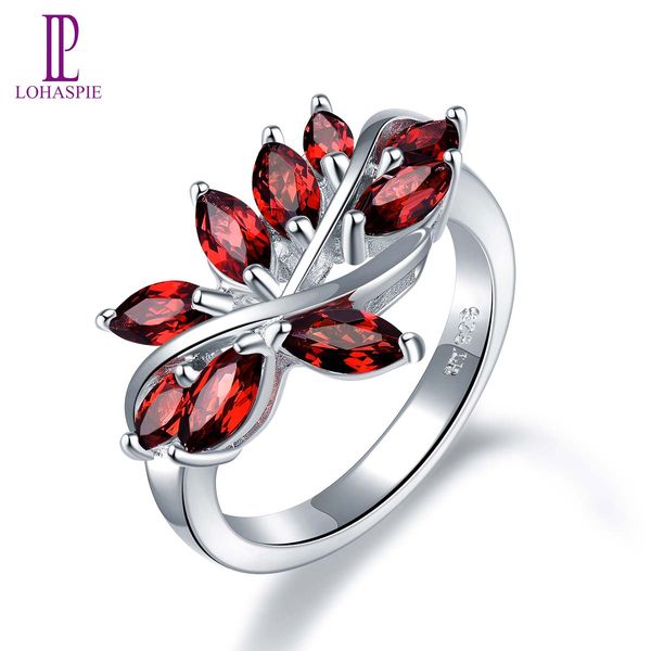 garnet wedding flower ring natural gemstone 925 sterling silver fine elegant leaf jewelry for women's elegant birthday gift, Slivery;golden
garnet wedding flower ring natural gemstone 925 sterling silver fine elegant leaf jewelry for women's elegant birthday gift, Slivery;golden