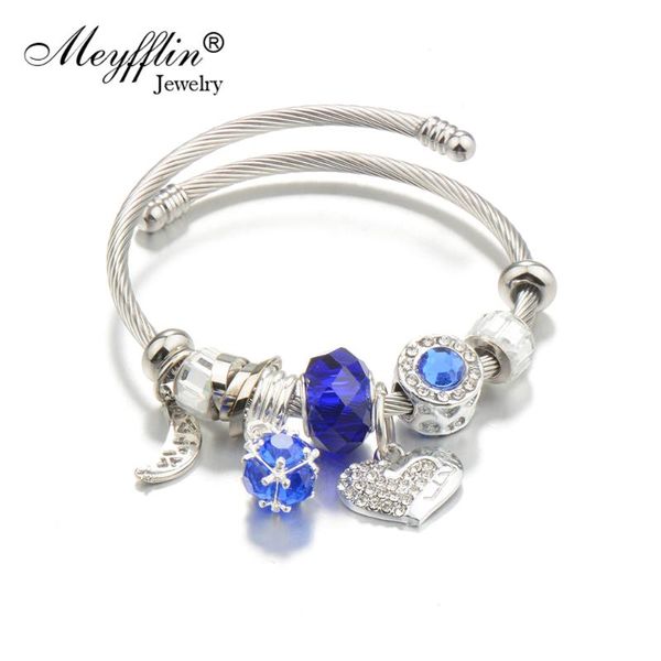 meyfflin silver color charm bracelets for women vintage heart pendant crystal beads bracelet & bangle jewelry fashion jewelry, Black
meyfflin silver color charm bracelets for women vintage heart pendant crystal beads bracelet & bangle jewelry fashion jewelry, Black