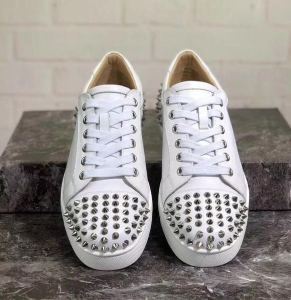 designer athletic shoe studded spikes casual shoes red bottoms shoes mens womens party shoes genuine leather sneakers with box bag trainers, Black
designer athletic shoe studded spikes casual shoes red bottoms shoes mens womens party shoes genuine leather sneakers with box bag trainers, Black