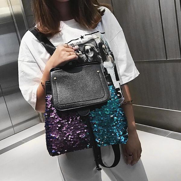 sequins pu leather women casual flap backpacks travel rucksacks girls school shoulder sequin glitter backpack street style bag
sequins pu leather women casual flap backpacks travel rucksacks girls school shoulder sequin glitter backpack street style bag