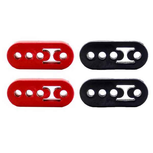 pack of 4 car vehicle exhaust hanger, 4- hole exhaust pipe rubber mount bracket universal - black & red
pack of 4 car vehicle exhaust hanger, 4- hole exhaust pipe rubber mount bracket universal - black & red