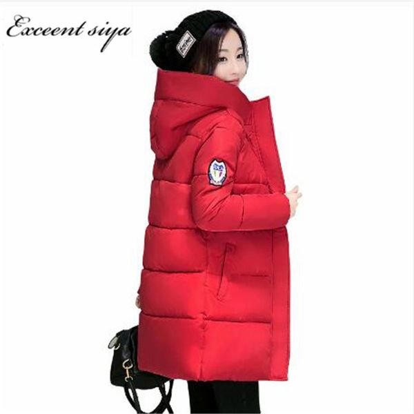 new long parka female women winter jas fat katoon capuchon womens women's upper clothing park winter exit, Black
new long parka female women winter jas fat katoon capuchon womens women's upper clothing park winter exit, Black