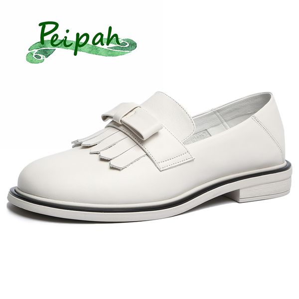 peipah 2020 spring women genuine leather shoes woman platform shoes female oxford flats casual british style slip on loafers, Black
peipah 2020 spring women genuine leather shoes woman platform shoes female oxford flats casual british style slip on loafers, Black