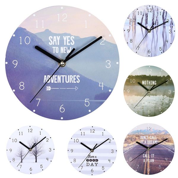 home decor wall clock modern landscape clock small wood mute european style living room bedroom decoration
home decor wall clock modern landscape clock small wood mute european style living room bedroom decoration