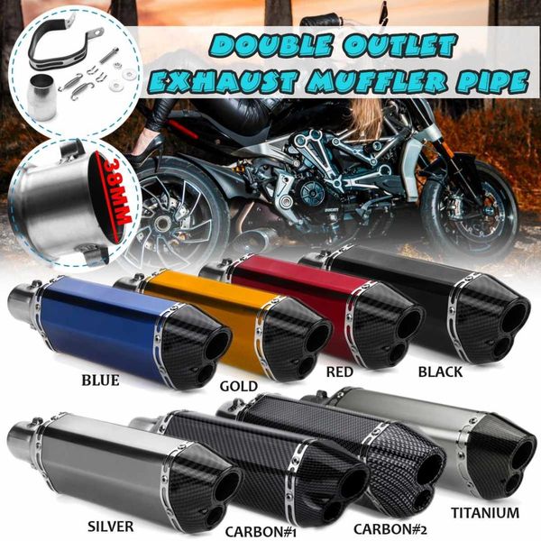 38-51mm 370mm/14.57 motorcycle exhaust carbon stainless steel muffler pipe double air outlet for
38-51mm 370mm/14.57 motorcycle exhaust carbon stainless steel muffler pipe double air outlet for