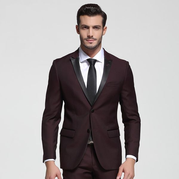 custom 2020 burgundy wedding tuxedos slim fit bridegroom tuxedos for men two piece groomsmen suit two buttons formal business jacket+pant, Black;gray
custom 2020 burgundy wedding tuxedos slim fit bridegroom tuxedos for men two piece groomsmen suit two buttons formal business jacket+pant, Black;gray