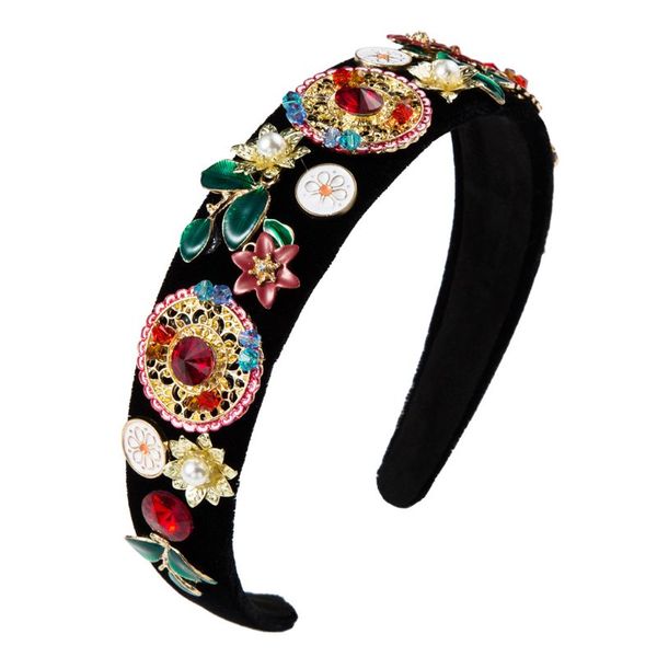 fashion women baroque headband retro court style hairband wide-brimmed head hoop, Golden;white
fashion women baroque headband retro court style hairband wide-brimmed head hoop, Golden;white