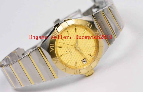 6 mens men's 38mm vs factory automatic cal 8500 constellation two tone 18k yellow gold watch mens deployant buckle sport watches, Slivery;brown
6 mens men's 38mm vs factory automatic cal 8500 constellation two tone 18k yellow gold watch mens deployant buckle sport watches, Slivery;brown