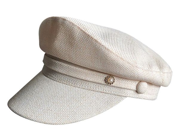 small fragrant flat hat, japanese women's navy hat and retro beret, korean cap, cap, beach visor, Blue;gray
small fragrant flat hat, japanese women's navy hat and retro beret, korean cap, cap, beach visor, Blue;gray