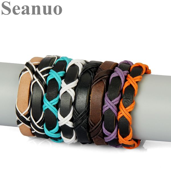 seanuo simple rope lace-up adjustable charm bangles & bracelets for men women fashion punk open real leather cuff bangles, Golden;silver
seanuo simple rope lace-up adjustable charm bangles & bracelets for men women fashion punk open real leather cuff bangles, Golden;silver