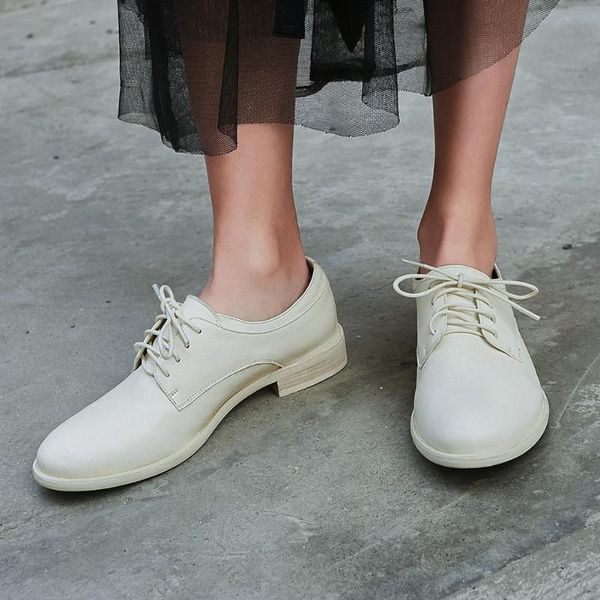 ribetrini new female spring cool dress shoes woman vintage genuine leather flats women casual lace-up low heels flats, Black
ribetrini new female spring cool dress shoes woman vintage genuine leather flats women casual lace-up low heels flats, Black