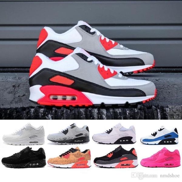 Mens Shoes Classic 90 Men And Woman Shoes Black Red White Trainer Air Cushion Surface Breathable Casual Shoes 36-45
Mens Shoes Classic 90 Men And Woman Shoes Black Red White Trainer Air Cushion Surface Breathable Casual Shoes 36-45