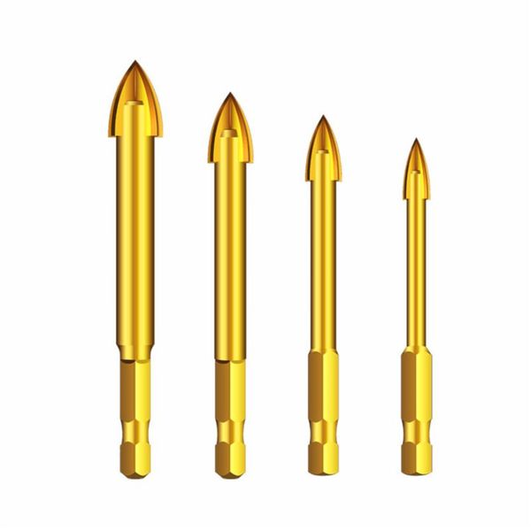 1/4\" hex shank twist glass bit titanium ceramic drill cross flat hole tile tool 37md
1/4\" hex shank twist glass bit titanium ceramic drill cross flat hole tile tool 37md