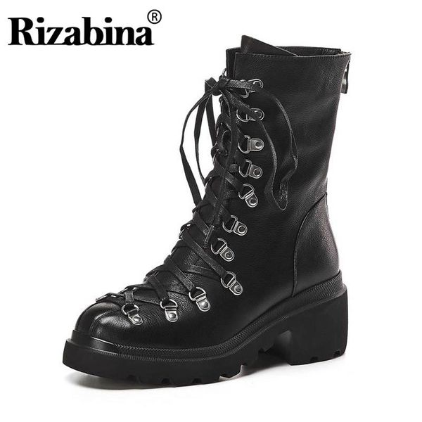 rizabina trend women ankle boots genuine leather solid color leisure shoes woman autumn winter daily women footwear size 34-39, Black
rizabina trend women ankle boots genuine leather solid color leisure shoes woman autumn winter daily women footwear size 34-39, Black