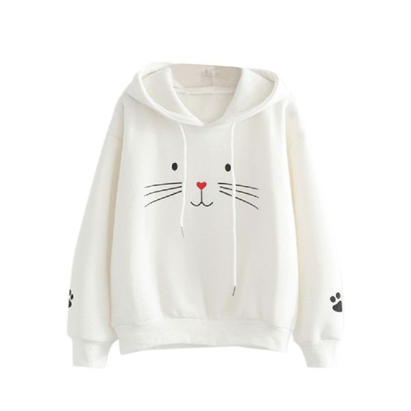 outdoor sports cute cat hooded sweatshirt skateboard sports hoodie plus velvet hoodie women's solid color long-sleeved jacket, White;black
outdoor sports cute cat hooded sweatshirt skateboard sports hoodie plus velvet hoodie women's solid color long-sleeved jacket, White;black
