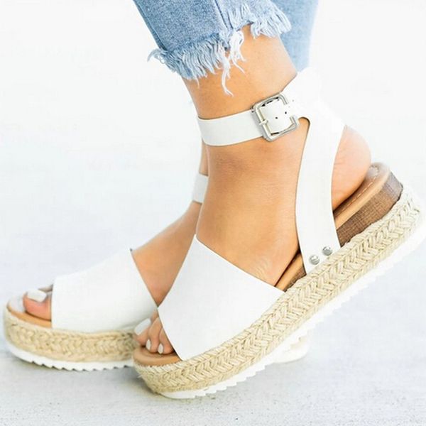 loozykit casual women sandals rubber sole studded wedge buckle ankle strap open toe chaussures femme ete sandales plates, Black
loozykit casual women sandals rubber sole studded wedge buckle ankle strap open toe chaussures femme ete sandales plates, Black