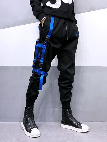 men harem pants mens hip hop patchwork cargo ripped sweatpants joggers trousers male fashion full length pants, Black
men harem pants mens hip hop patchwork cargo ripped sweatpants joggers trousers male fashion full length pants, Black