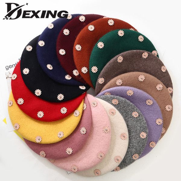 autumn winter fashion vintage flower berets female warm beret hat girls flat cap french hat berets caps for women painter cap, Blue;gray
autumn winter fashion vintage flower berets female warm beret hat girls flat cap french hat berets caps for women painter cap, Blue;gray
