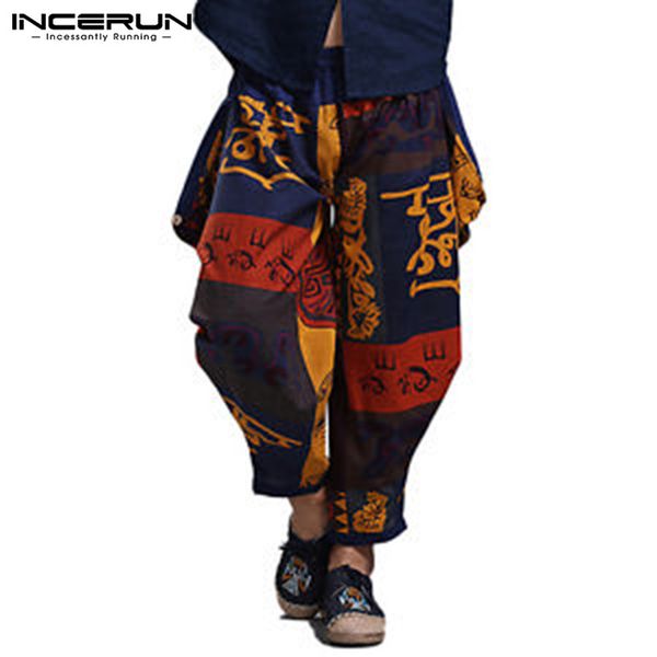 incerun ethnic style print mens harem pants elastic waist joggers casual pants cotton hip-hop loose trousers men pantalon 2019, Black
incerun ethnic style print mens harem pants elastic waist joggers casual pants cotton hip-hop loose trousers men pantalon 2019, Black