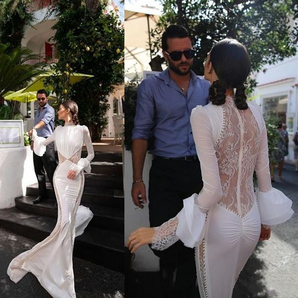 2020 inbal dror mermaid wedding dresses high neck lace court train long sleeves illusion bohemian wedding dress custom made bridal gown
2020 inbal dror mermaid wedding dresses high neck lace court train long sleeves illusion bohemian wedding dress custom made bridal gown