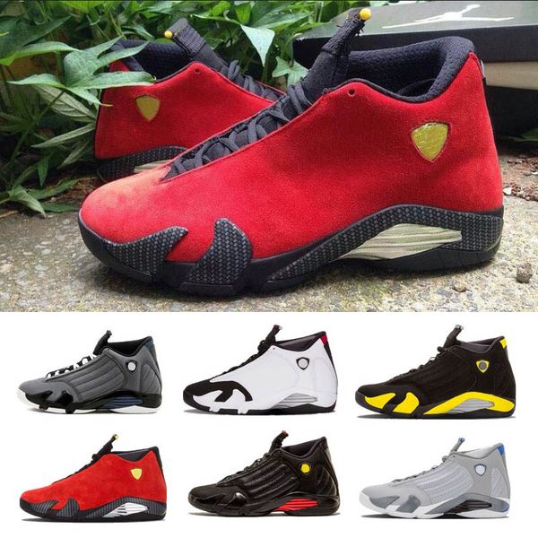 Classical 14 Red 14s Basketball Shoes Men Fusion Purple Last Sblack Fusion Varsity Brand Fashion Xiv Playoffs Sneakers Eur Size 41-47