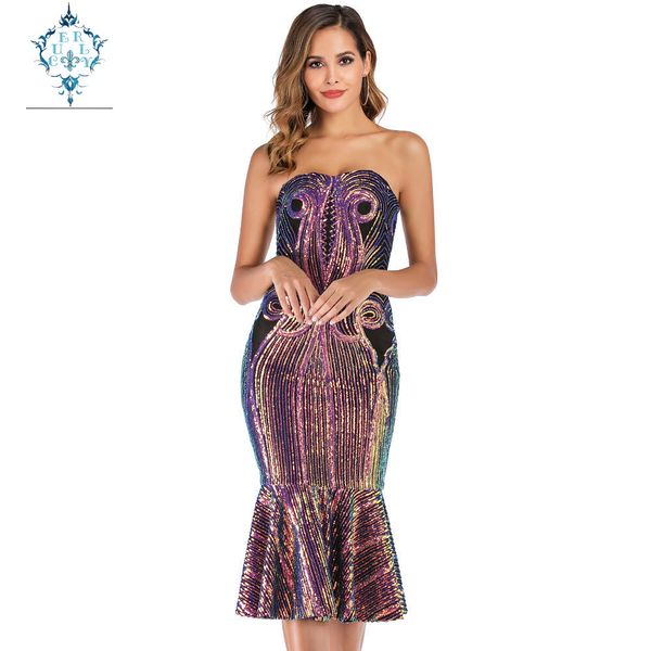 curly luxury counterpoint print tube fishtail evening dress 2019 women's backless glitter sequins party evening dresses, White;black
curly luxury counterpoint print tube fishtail evening dress 2019 women's backless glitter sequins party evening dresses, White;black