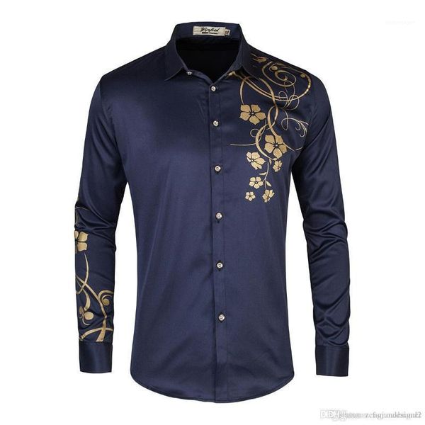 long sleeve plus size homme clothing fashion style csual apparel flower print mens autumn designer shirts, White;black
long sleeve plus size homme clothing fashion style csual apparel flower print mens autumn designer shirts, White;black