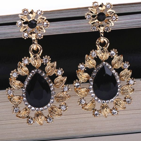 long black crystal water drop earrings cz vintage geometric gold drop rhinestone dangle earrings for women brincos party jewelry, Silver
long black crystal water drop earrings cz vintage geometric gold drop rhinestone dangle earrings for women brincos party jewelry, Silver