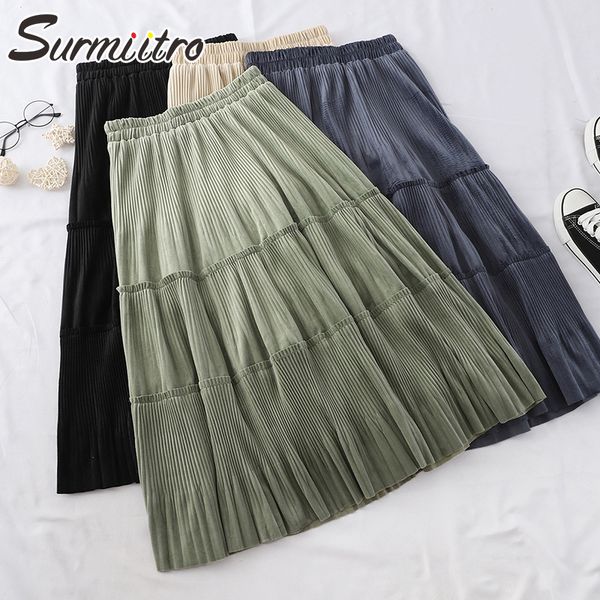 surmiitro long velvet pleated skirt women for autumn winter 2019 ladies korean high waist black blue green a line skirt female
surmiitro long velvet pleated skirt women for autumn winter 2019 ladies korean high waist black blue green a line skirt female