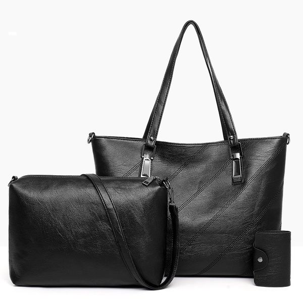 2019 sleek minimalist style design handbag large capacity handbag three-piece composite bag casual ladies shoulder bag wholesale
2019 sleek minimalist style design handbag large capacity handbag three-piece composite bag casual ladies shoulder bag wholesale