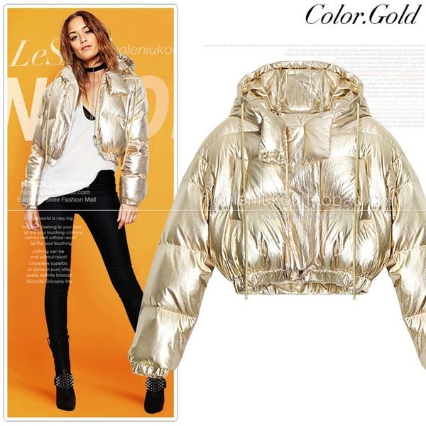 women winter new puffer down jacket 2019 fashion tide gold silver glossy loose basic coat casual warm windproof waterproof pl25, Black
women winter new puffer down jacket 2019 fashion tide gold silver glossy loose basic coat casual warm windproof waterproof pl25, Black