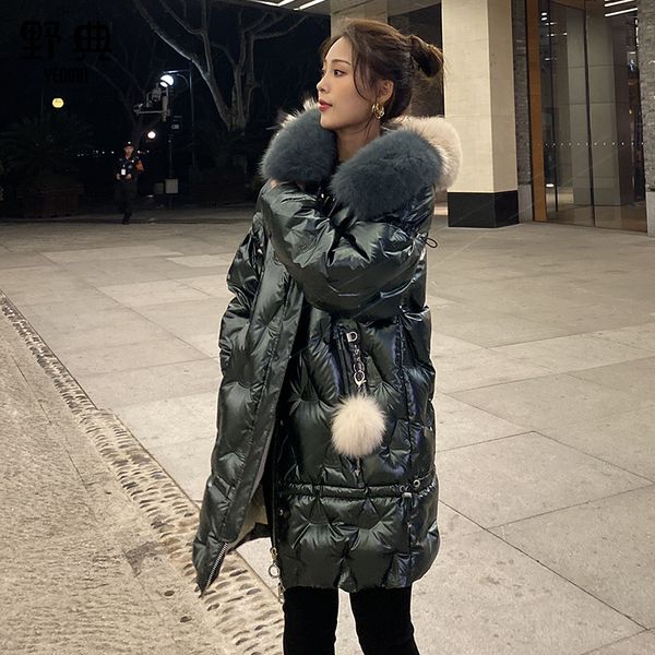 glossy down coat women long jacket 2019 new winter warm parkas female overcoat fashion loose hooded down jacket women wm209, Black
glossy down coat women long jacket 2019 new winter warm parkas female overcoat fashion loose hooded down jacket women wm209, Black