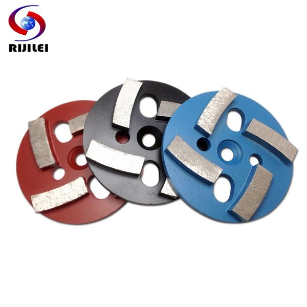 rijilei 3pcs/set 4inch dry or wet metal grinding pads 100mm metal bond segment diamond grinding disc for marble concrete floor 
rijilei 3pcs/set 4inch dry or wet metal grinding pads 100mm metal bond segment diamond grinding disc for marble concrete floor
