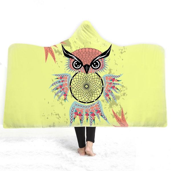 2019 new winter owl hooded blanket for women and children yellow dream catcher magic cloak thick warm soft flannel blankets
2019 new winter owl hooded blanket for women and children yellow dream catcher magic cloak thick warm soft flannel blankets