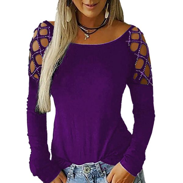 autumn designer rhinestone womens hollow long sleeve loose t-shirt spring casual, White
autumn designer rhinestone womens hollow long sleeve loose t-shirt spring casual, White